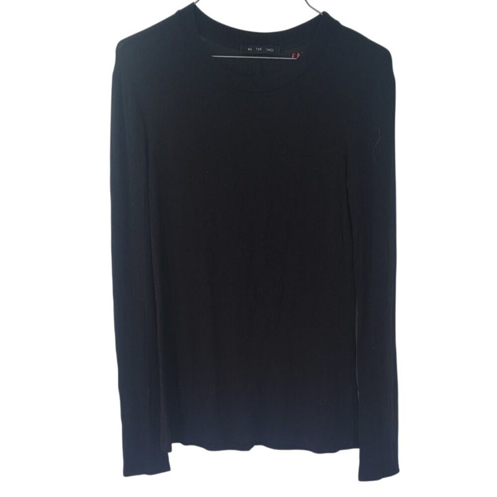 ONE FOUR THREE 143 Black Long Sleeve Top Womens Size Small S